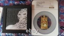 022 Cook Islands 3 ounce Silver Greek God Zeus NGC MS70