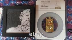 022 Cook Islands 3 ounce Silver Greek God Zeus NGC MS70