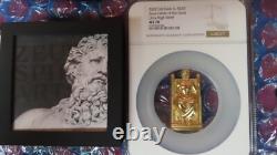 022 Cook Islands 3 ounce Silver Greek God Zeus NGC MS70