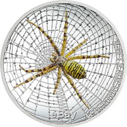 1 Unze Silber PP High Relief Wasp Spider Magnificent Life Cook Islands 2016