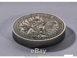 $10 Dollar Norse Gods Odin Ultra High Relief Cook Islands 2 oz Silver 2015