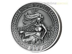 10 $ Dollar Norse Gods Sif Ultra High Relief Cook Islands 2 oz Silber 2016
