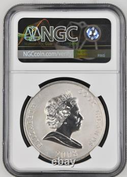 10 Dollars 2008 Cook Islands Nathan Rothschild Silver Unc Ngc Ms64