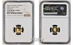 10 Dollars 2009 Cook Islands Twelve Wonders Of Ukraine Gold Proof Ngc69 Set Rare