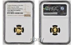 10 Dollars 2009 Cook Islands Twelve Wonders Of Ukraine Gold Proof Ngc69 Set Rare