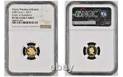 10 Dollars 2009 Cook Islands Twelve Wonders Of Ukraine Gold Proof Ngc69 Set Rare