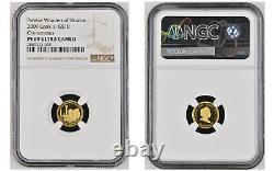 10 Dollars 2009 Cook Islands Twelve Wonders Of Ukraine Gold Proof Ngc69 Set Rare