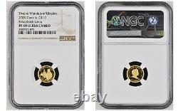 10 Dollars 2009 Cook Islands Twelve Wonders Of Ukraine Gold Proof Ngc69 Set Rare