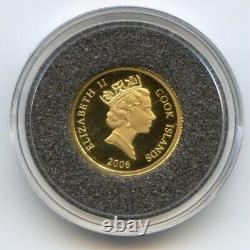 $10 GOLD! Lost Dutchman Gold Mine, Indian, Cook Island. 999 Gold Proof 2006