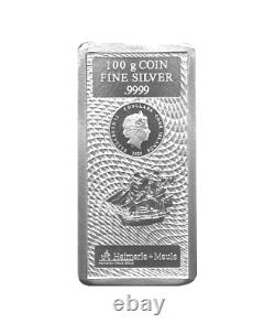 100 Gramm Silber Barren Münze Cook Islands 2020 Silberbarren 100g NEU und OVP