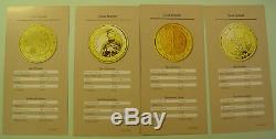 16x 1 Dollar 2007 Cook Islands Euromotive in Gold je 0,5 g Feingold Zertifikat