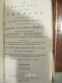 1789 Captain Cook Hawaii Tahiti Australia Maps Pacific Ocean Hawkesworths Voyage