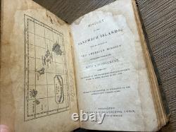1831 Sandwich Islands Hawaii History Mission Cook Map Plates Sunday School RARE