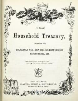 1870 Household Treasury Cookbook for Handwritten Recipes Rhode Island Bridal