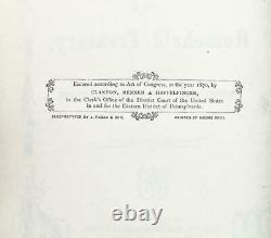 1870 Household Treasury Cookbook for Handwritten Recipes Rhode Island Bridal