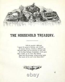 1870 Household Treasury Cookbook for Handwritten Recipes Rhode Island Bridal