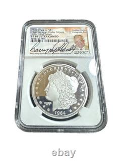 1964 (2017) Silver Cook Islands Morgan Dollar, signed by Barry Goldwater