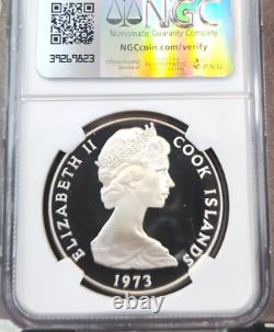 1973 Cook Islands Silver 2 Dollars Coronation Ngc Pf 69 Ultra Cameo Rare Top Pop