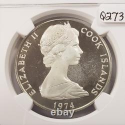 1974 $2.50 Cook Islands James Cook 2nd Voyage. 8134 ASW NGC PF 68 UC Q2734