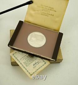 1974 Cook Islands $50 Silver Proof Churchill Coin In Box withCOA Ships Free USA