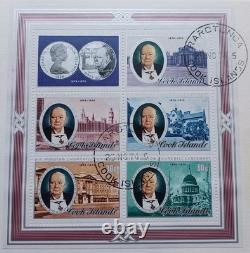 1974 Cook Islands Silver Coin & FDC, Hutt Series 127 Churchill Centenary #23/350