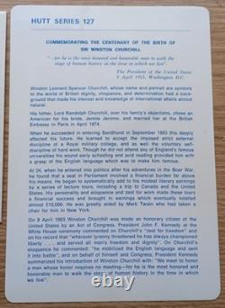 1974 Cook Islands Silver Coin & FDC, Hutt Series 127 Churchill Centenary #23/350