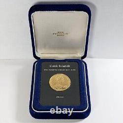 1975 Cook Islands $100 Gold Proof Coin In Box 119848B