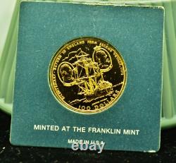 1975 Cook Islands $100 Return Of Captain James Cook BU 90% Gold