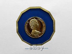 1976 $100 Cook Islands Proof Gold Coin, 900/1000 Fine Gold, Amer. Bicentennial