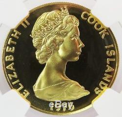 1976 Gold Cook Islands $100 U. S. Bicentennial Coin Ngc Proof 69 Ultra Cameo