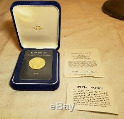 1976 One Hundred Dollar($100) Cook Islands Proof Gold Coin In Card Franklin Mint