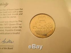 1977 Cook Islands 100 Dollar Gold Coin Jubilee Low Mintage