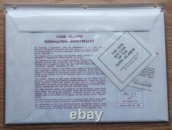 1978 Cook Islands $10 Silver Proof Coin FDC, 25th Anniversary Coronation #23/100