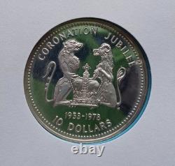 1978 Cook Islands $10 Silver Proof Coin FDC, 25th Anniversary Coronation #23/100