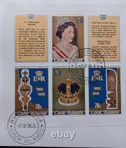 1978 Cook Islands $10 Silver Proof Coin FDC, 25th Anniversary Coronation #23/100