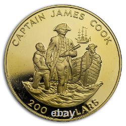 1978 Cook Islands Gold $200 Captain James Cook Proof SKU#57762