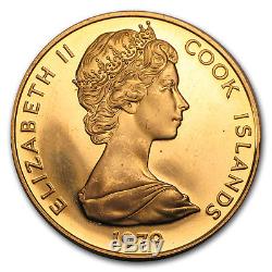 1979 Cook Islands Gold $200 Legacy of Captain Cook (Abrasions)