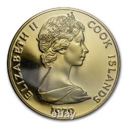 1979 Cook Islands Gold $200 Legacy of Captain Cook (Abrasions)