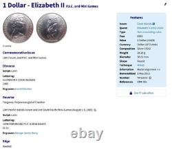 1985 Cook Islands 2ND P. I. C. 925 Silver Dollar NGC PF 69 Ultra Cameo NGC 9/0
