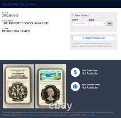1986 Piefort Cook Islands Silver 60th Birthday of Queen Elizabeth II NGC PF69UC