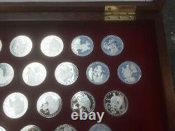 1988 Cook Island The Coins Of The Great Explorers Set With Box and key