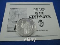 1988 Cook Islands THE COINS OF THE GREAT EXPLORERS $50 Silver Proof Coin Set