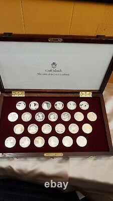 1988 Cook Islands The Coins Of Great Explorers Silver Coin Set & Key Rare