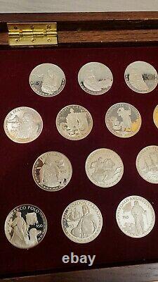 1988 Cook Islands The Coins Of Great Explorers Silver Coin Set & Key Rare