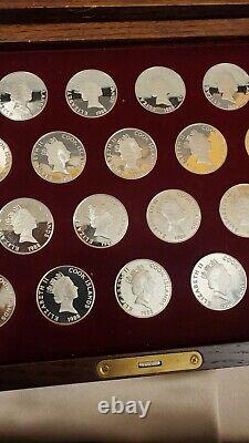 1988 Cook Islands The Coins Of Great Explorers Silver Coin Set & Key Rare