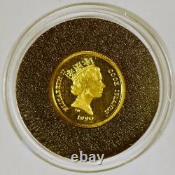 1990 Cook Islands 25-Dollar Gold Coin Endangered Wildlife Series Longhorn Sheep