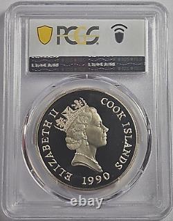 1990 Cook Islands 50 Dollars Peregrine Falcon PCGS PR 69DCAM