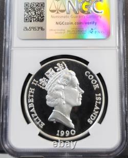 1990 Cook Islands Silver 50 Dollars Koala Ngc Pf 69 Ultra Cameo Rare Top Pop