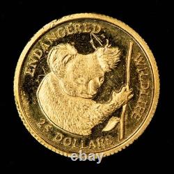 1991 $25 Cook Islands 1/20 oz Gold Koala Coin Endangered Wildlife SKU-G5956