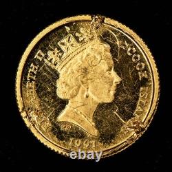 1991 $25 Cook Islands 1/20 oz Gold Koala Coin Endangered Wildlife SKU-G5956